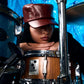 100% LEATHER HAT IN CHERRY RED